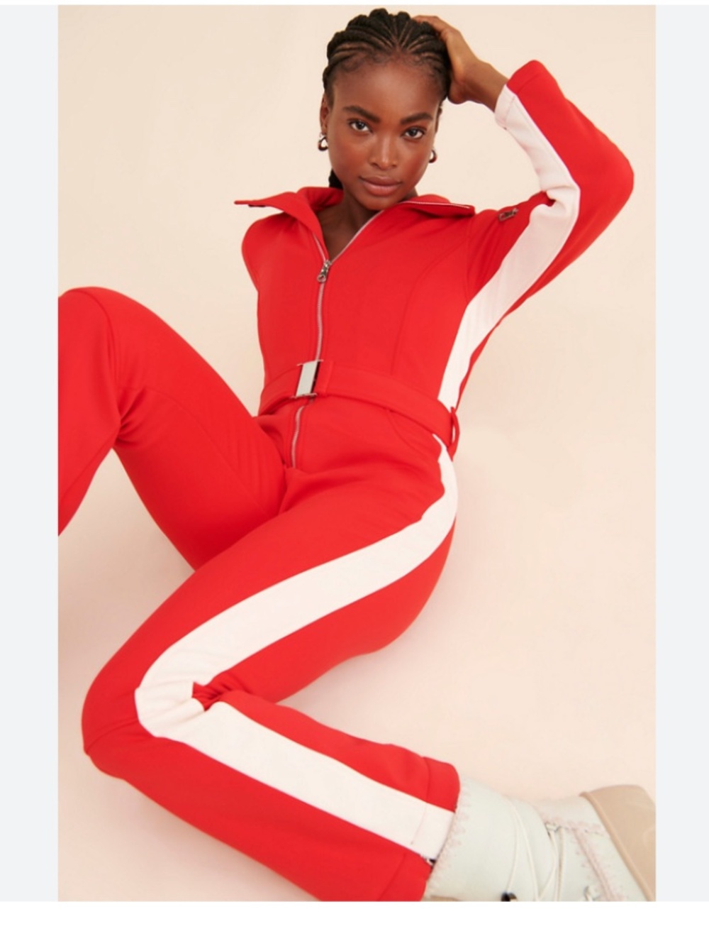 Slope Siren Small S red ski suit one piece ski - Picture 3 of 11